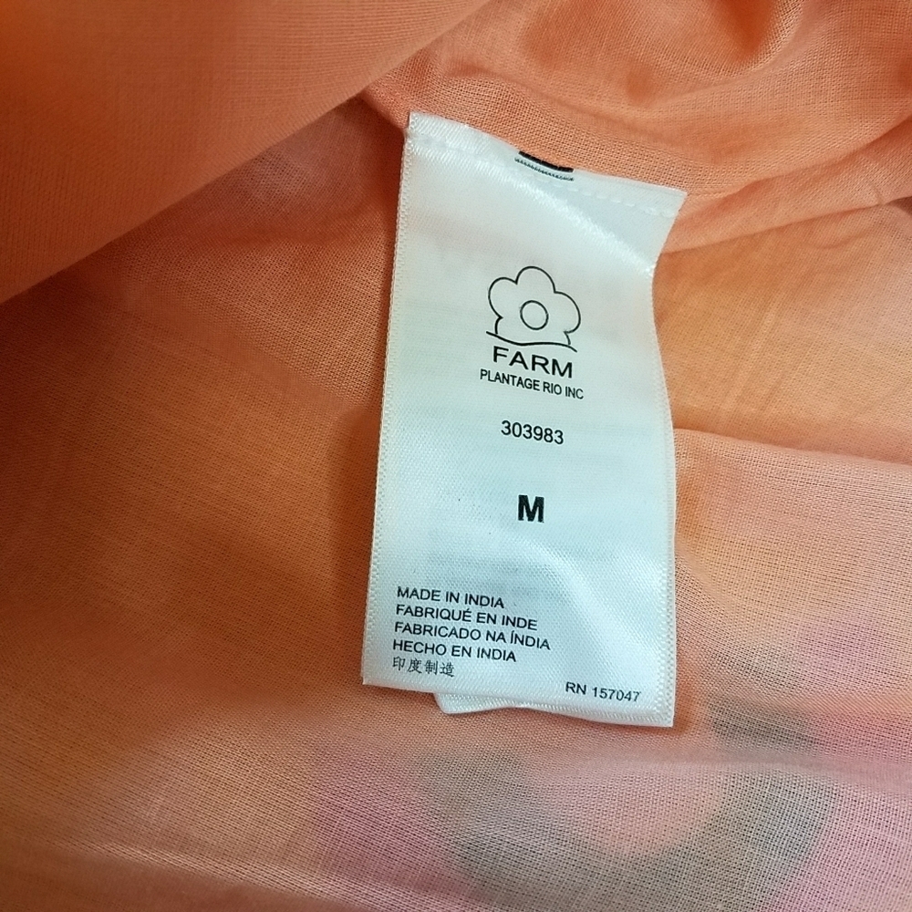 FARM Rio Peach Amulet Midi-Dress - Picture 12 of 16